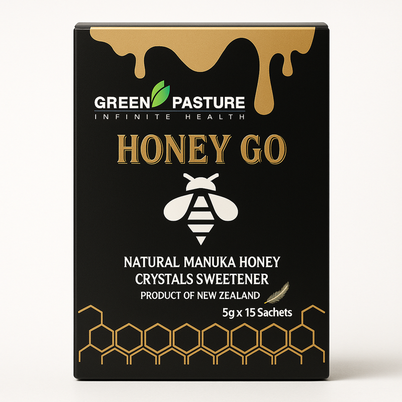 Green Pasture HONEY GO - Manuka Honey On The Go! (5g x 15 Sachets)