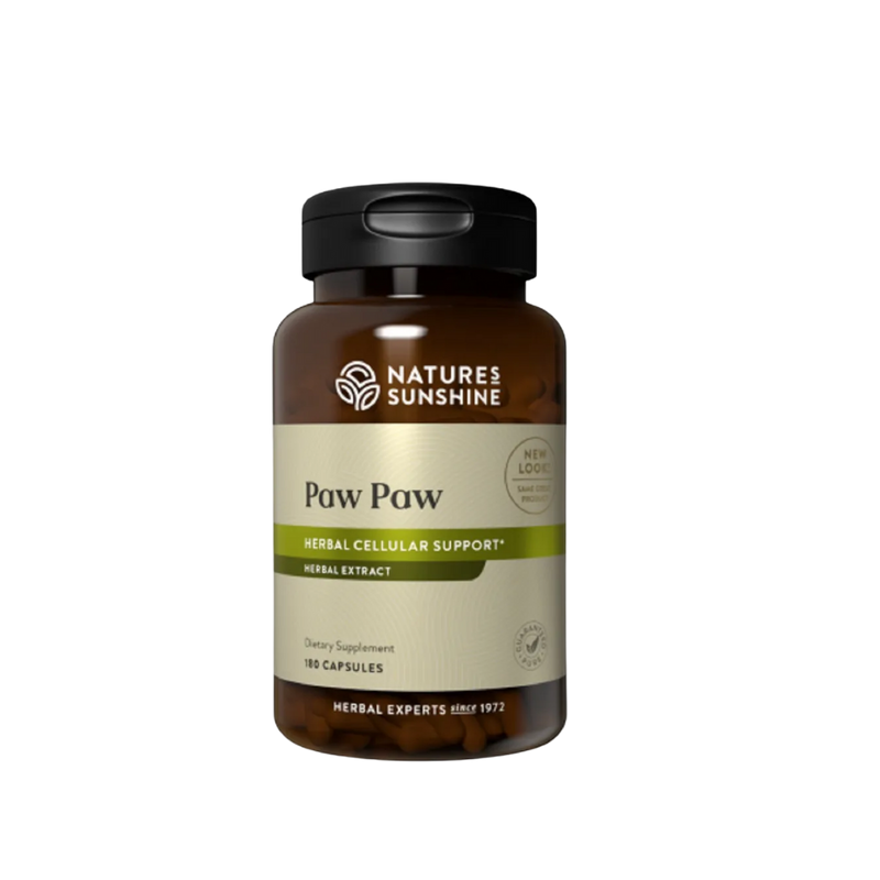Natures Sunshine Paw Paw Herbal Cellular Support 180 Capsules