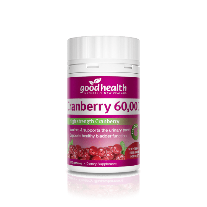 Good Health Cranberry 60000 50Caps