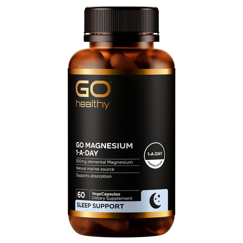 Go Healthy Sleep support Go Magnesium 1-A-Day 500mg 60 capsules