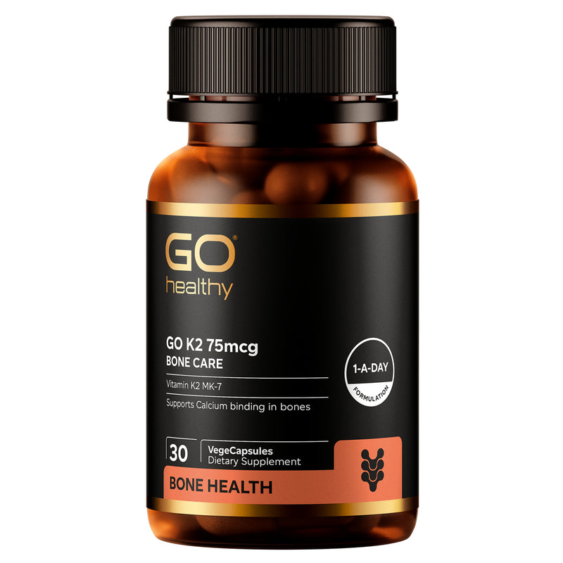 Go Healthy K2 75mcg Advanced Bone Care 30 VegeCapsules
