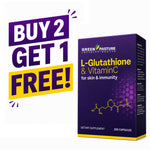Green Pasture L-Glutathione & Vitamin C 200Capsules | BUY 2 & GET 1 FREE