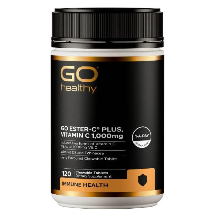 GO ESTER-C® PLUS, VITAMIN C 1,000mg (120c)