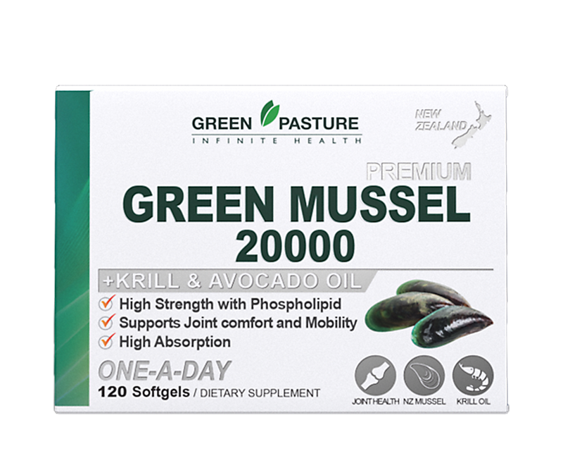 Green Mussel 20000mg + Krill&Avocado oil (120c)