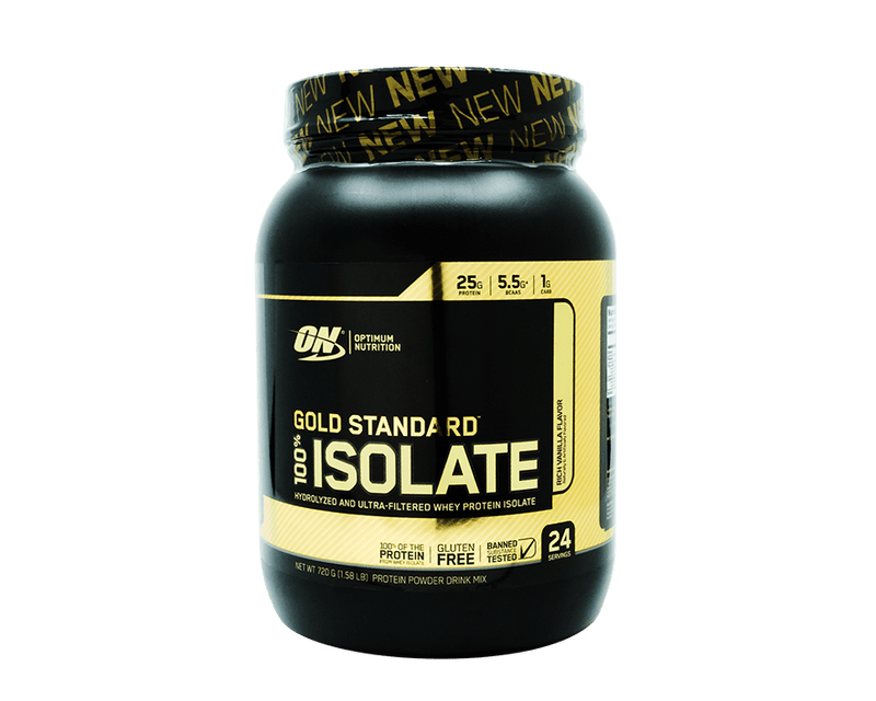 Optimum Nutrition Sports Supplements Gold Standard 100% Isolate 720g(1.6lb) Rich Vanilla(720g)