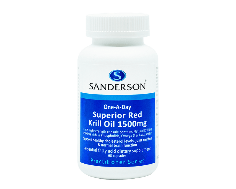 Sanderson Superior Red Krill Oil 1500mg (60C)