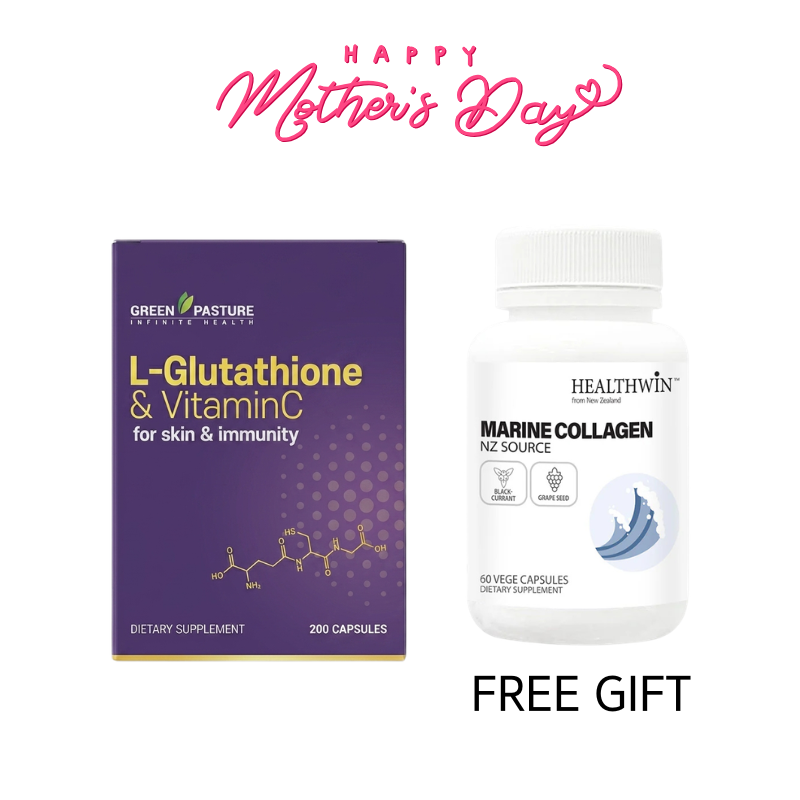 Green Pasture L-Glutathione &Vitamin C 200Capsules – HealthOmart New Zealand