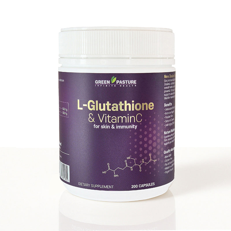 Green Pasture L-Glutathione &Vitamin C 200Capsules