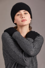 [McDonald] Possum Merino Fine Rib Hat