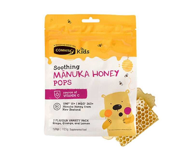Kids UMF 10+ Manuka Honey Pops 3Flavours 15 Pops(112.5g)