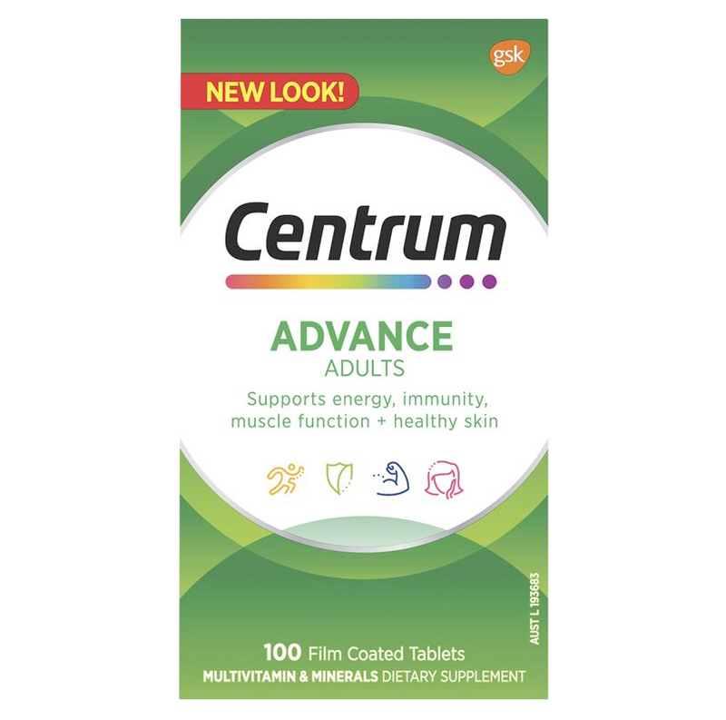 Centrum Multi Vitamins Centrum Advance for Adults 100 tablets