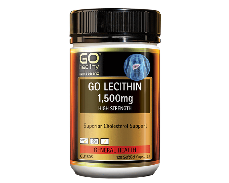 Go Healthy Cholesterol control Go Lecithin 1500mg 120 softgels