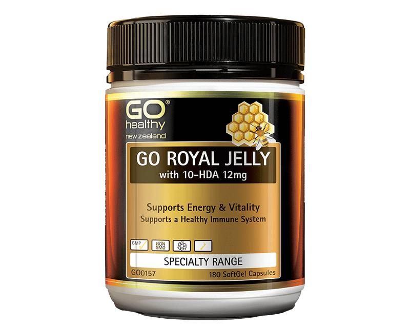 Go Healthy Royal Jelly Go Royal Jelly with 10-HDA 12mg 180 capsules