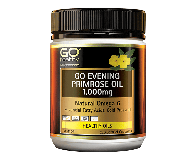Go Healthy Evening Primrose/Flaxseed Oil Go Evening Primrose Oil 1000mg 220 softgels