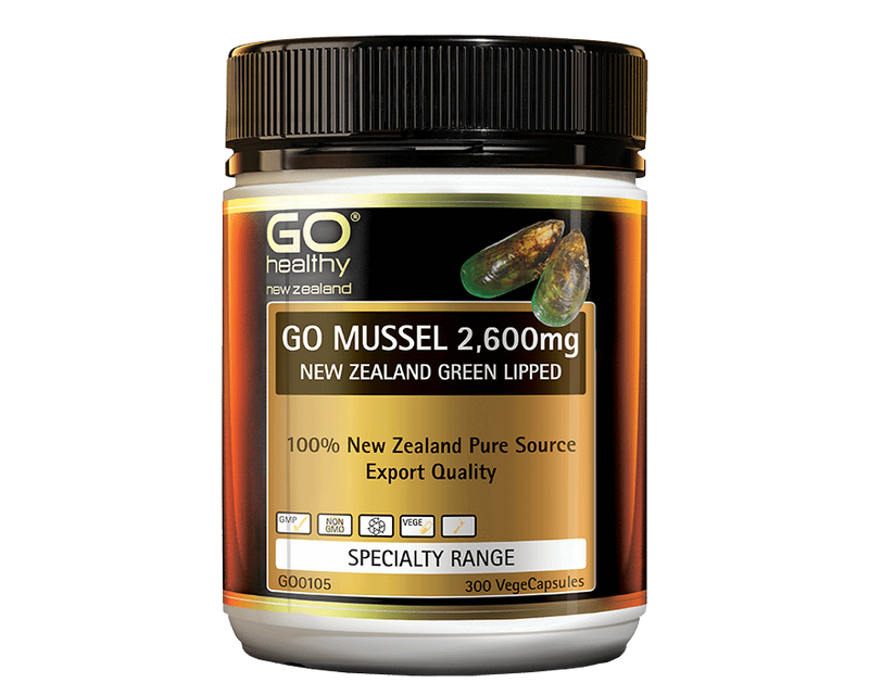 Go Healthy Green Mussel Go Mussel 2600mg 300 capsules