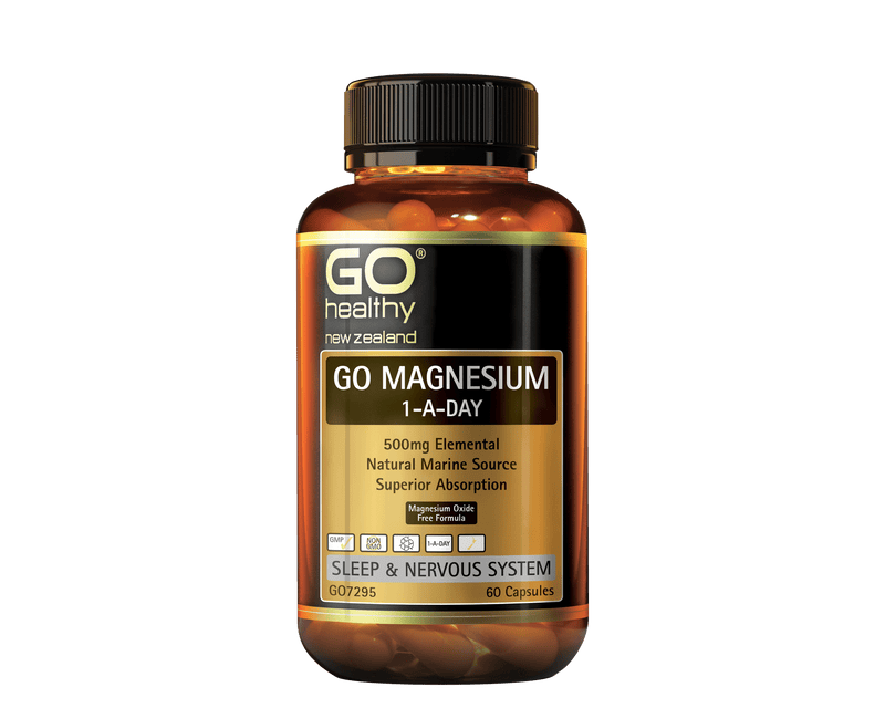 Go Healthy Sleep support Go Magnesium 1-A-Day 500mg 60 capsules