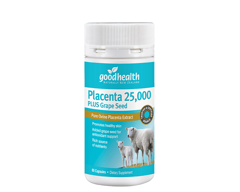 Good Health Sheep Placenta Placenta 25000 Plus Grape Seed 60 capsules
