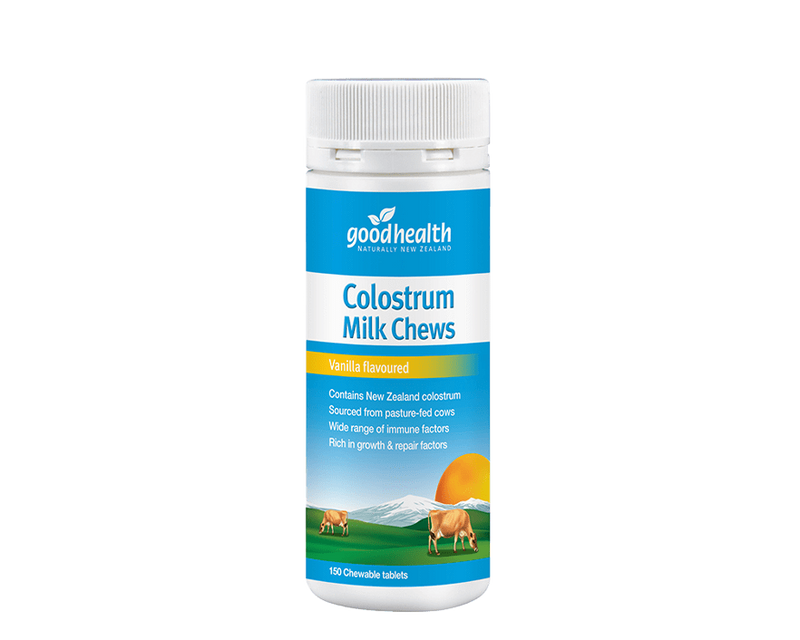 Good Health Colostrum&Milk bite Colostrum Milk Chews Vanilla/Strawberry Vanilla flavour