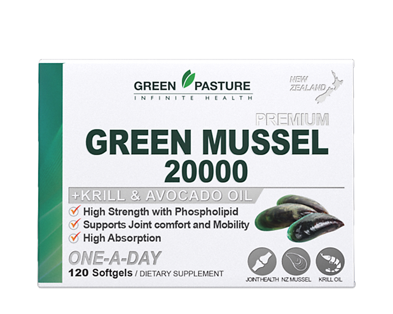 Green Mussel 20000mg + Krill&Avocado oil