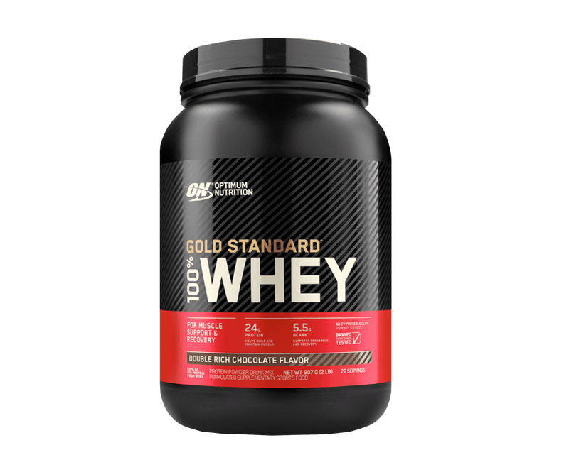 Optimum Nutrition Sports Supplements Gold Standard 100% Whey 2lb(907g) Double Rich Chocolate