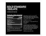 Optimum Nutrition Sports Supplements Gold Standard 100% Isolate 720g(1.6lb)