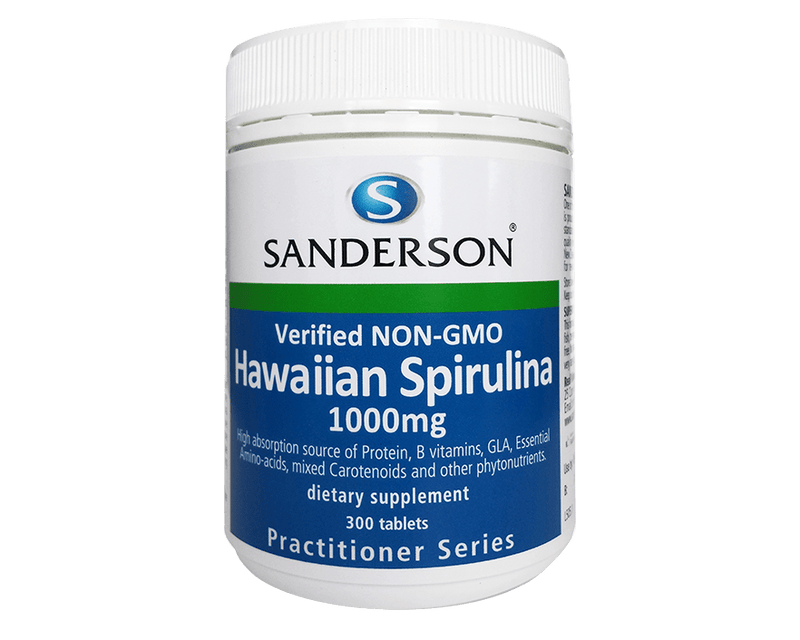 Sanderson Spirulina Hawaiian Spirulina 1000mg 300 tablets